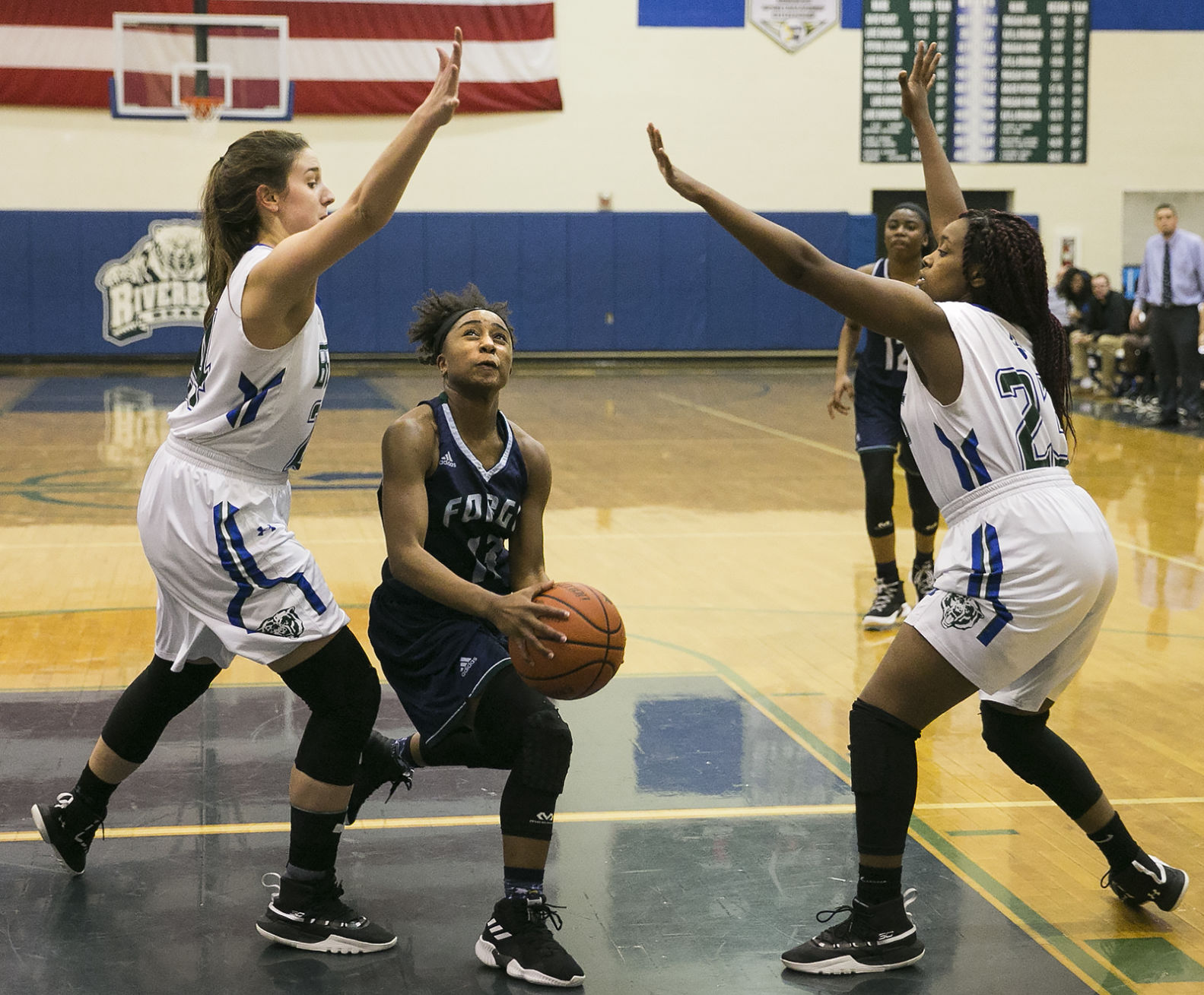 Colonial Forge at Riverbend girls basketball